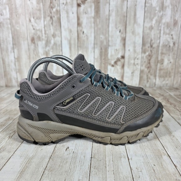 The North Face Ultra 109 Goretex Trail Hiking Shoes‎ Gray Waterproof Size 7 - Picture 1 of 8